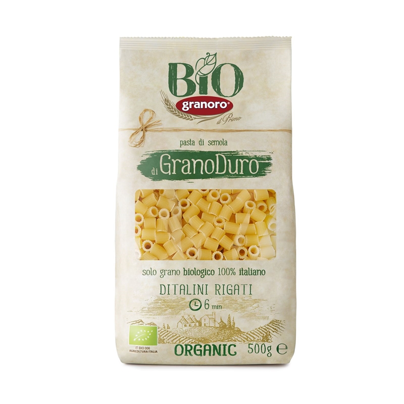 Ekologišiki kietagrudžių miltų makaronai 500 g.