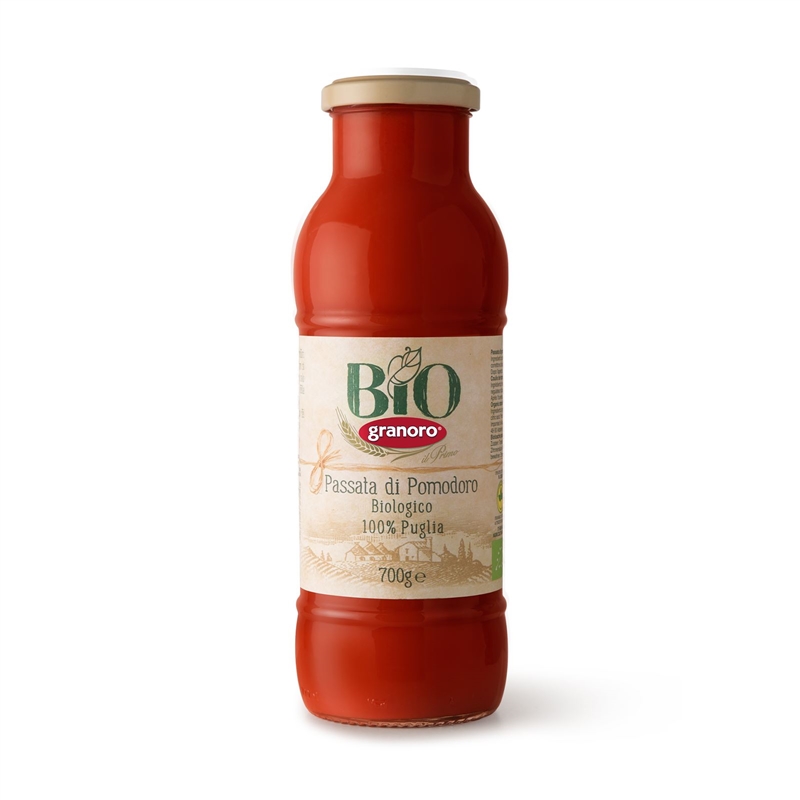 Granoro pomidorų passata eko. 700 g.